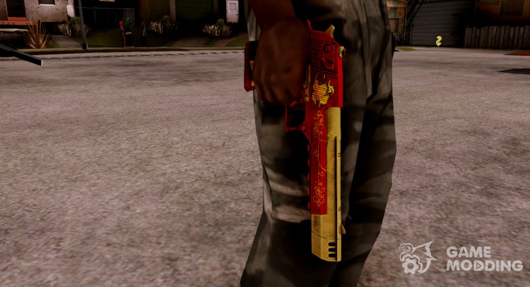 New year's Desert Eagle from WarFace for GTA San Andreas