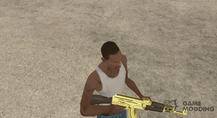 AK-47 de oro para GTA San Andreas