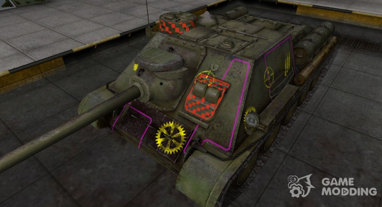 Контурные зоны пробития СУ-100 для World Of Tanks