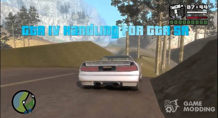 GTA IV Handling.cfg для GTA San Andreas