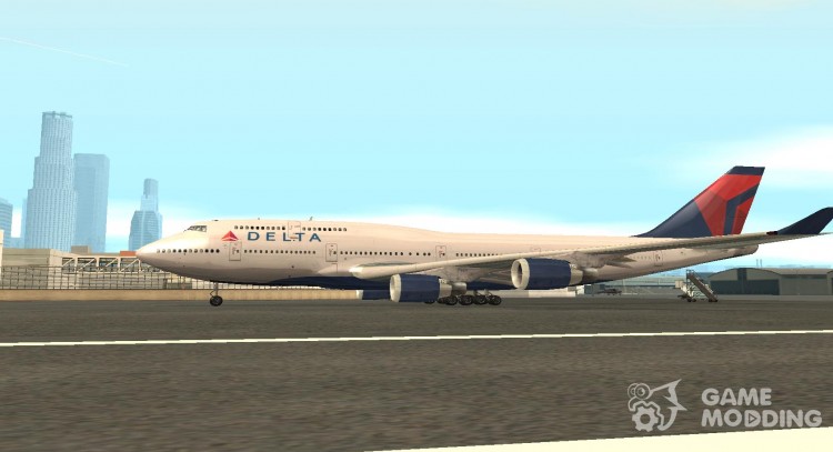 El Boeing 747-400, Delta Airlines para GTA San Andreas