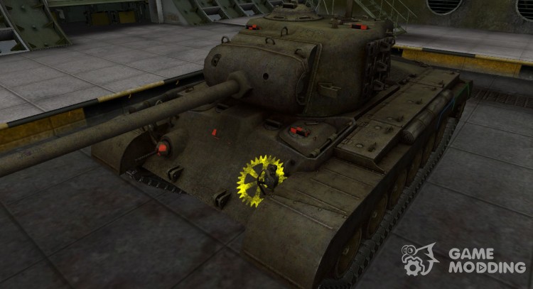 Контурные зоны пробития M26 Pershing для World Of Tanks