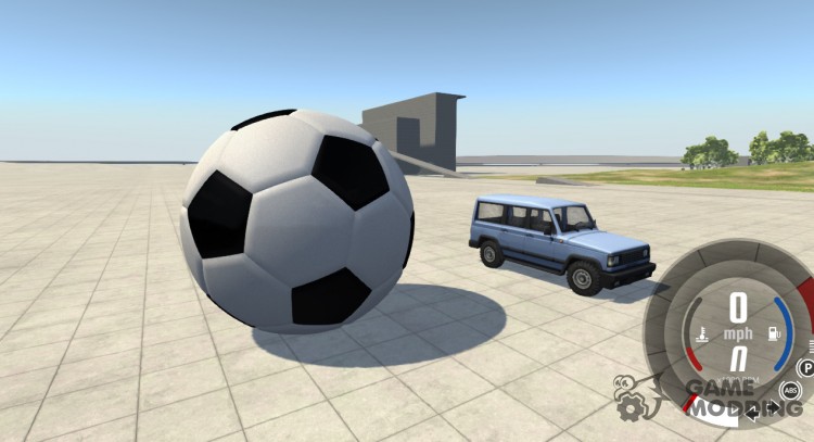 Гигантский футбольный мяч для BeamNG.Drive