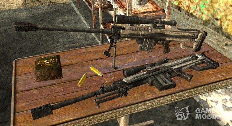 Semi-automatic sniper rifle for Fallout New Vegas
