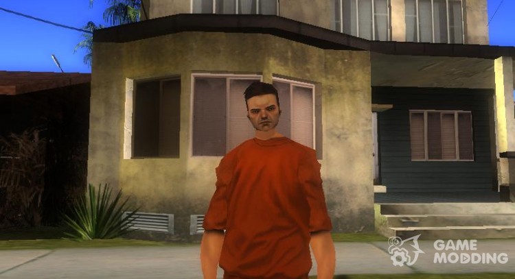Claude Prison Uniform GTA 3 для GTA San Andreas