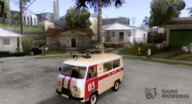 Ambulancia de UAZ 3962 para GTA San Andreas