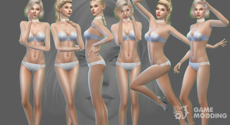 Model Pose Clumsy for Sims 4
