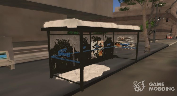 Winter Bustop для GTA San Andreas