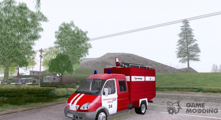 ГАЗ 33023 Пожарная для GTA San Andreas