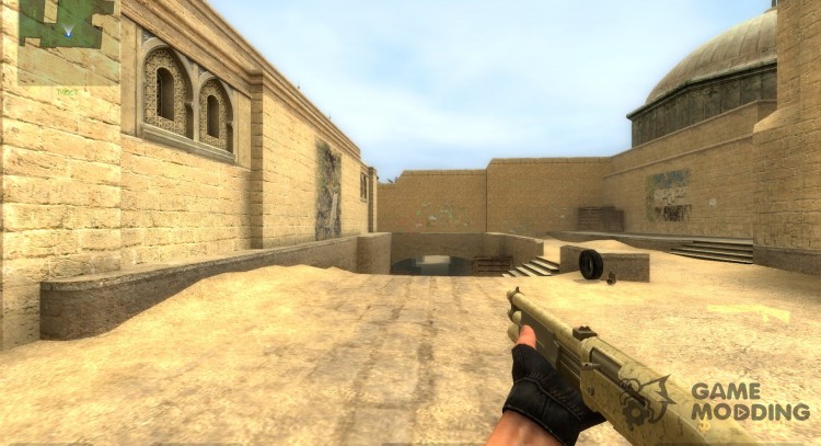 Gold/dust camo M3 for Counter-Strike Source
