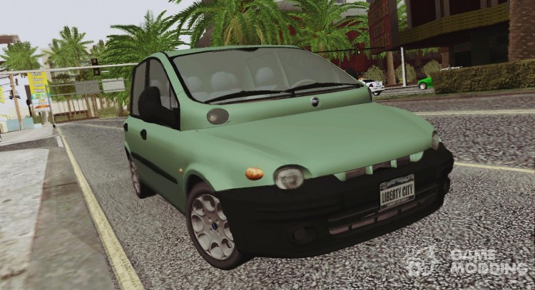 Fiat Multipla с черными бамперами для GTA San Andreas