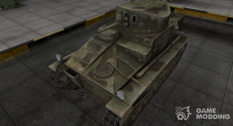 Пустынный скин для Vickers Medium Mk. I для World Of Tanks