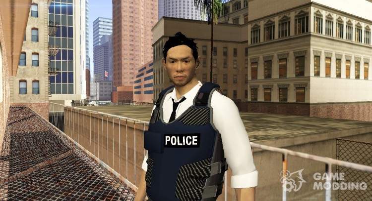 Detective Kurosawa from Binary Domain para GTA San Andreas