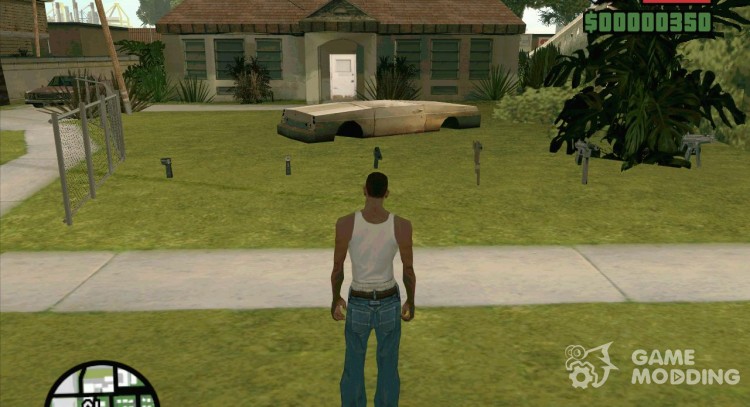 Armas cerca de la casa Cj V. 2. para GTA San Andreas