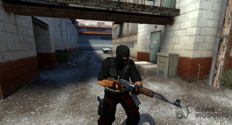 Modderfreak comunista T V2 con el negro se usa chaleco para Counter-Strike Source