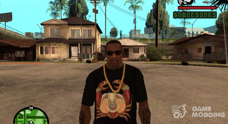 T-shirt with zodiac sign cancer for GTA San Andreas