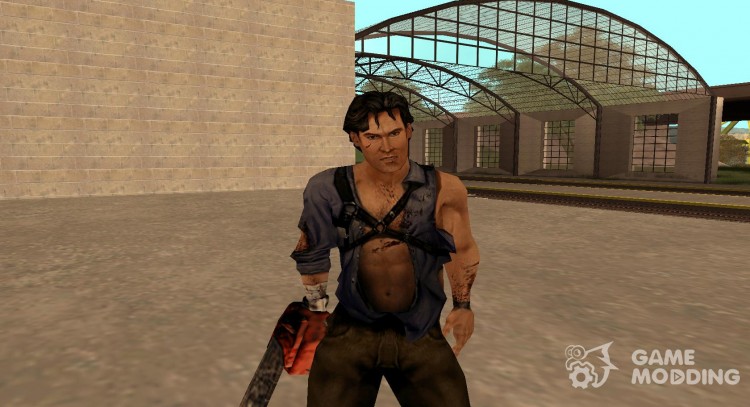 Ash williams de Siniestros de los muertos para GTA San Andreas