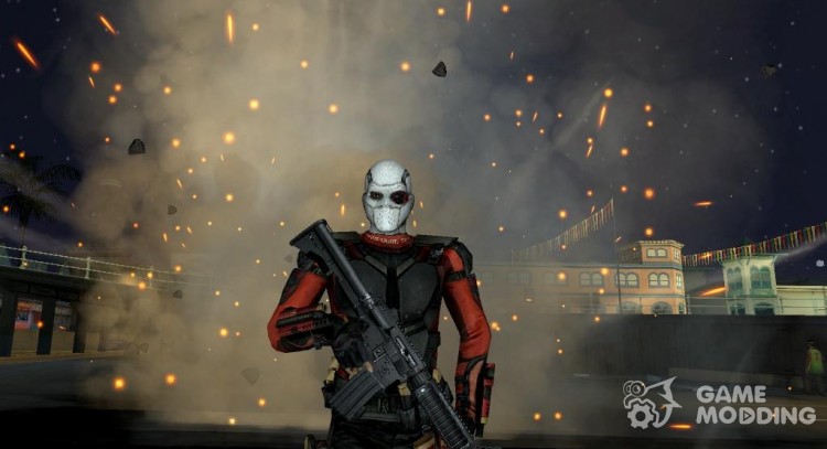 DeadShot in mask (Suicid Squad) для GTA San Andreas