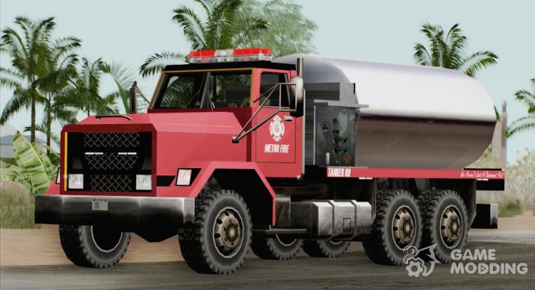 Flatbed - Metro Fire Tanker 69 для GTA San Andreas