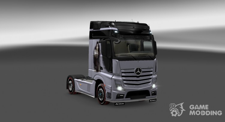 Mercedes Actros MP4 2014 Silver Lady Skin for Euro Truck Simulator 2
