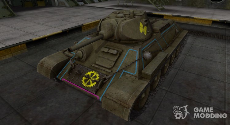 Contorno de la zona de ruptura del T-34 para World Of Tanks