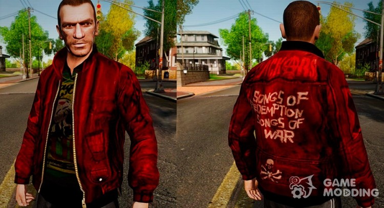Red Leather Jacket для GTA 4