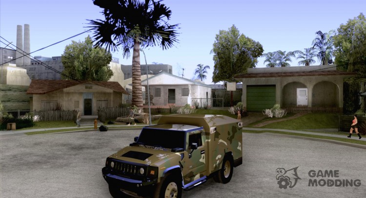 Hummer H2 ejército para GTA San Andreas