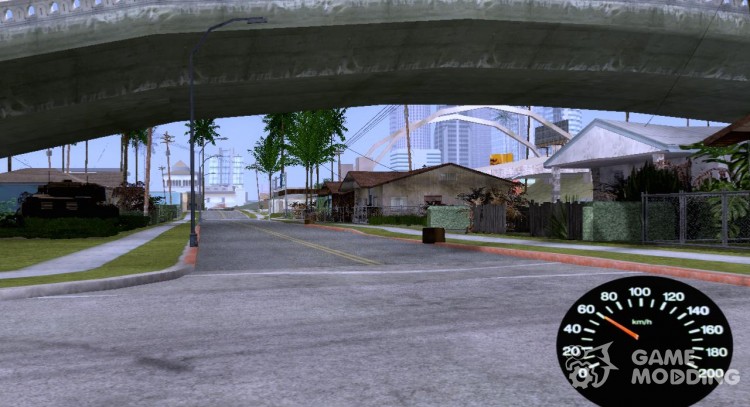 El velocímetro de los floreros para GTA San Andreas