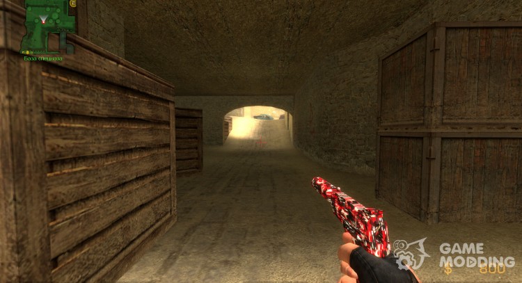 Red Camo USP for Counter-Strike Source