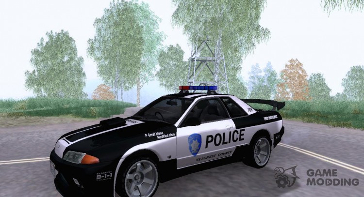 El Motor De Nissan Skyline R32 Police para GTA San Andreas