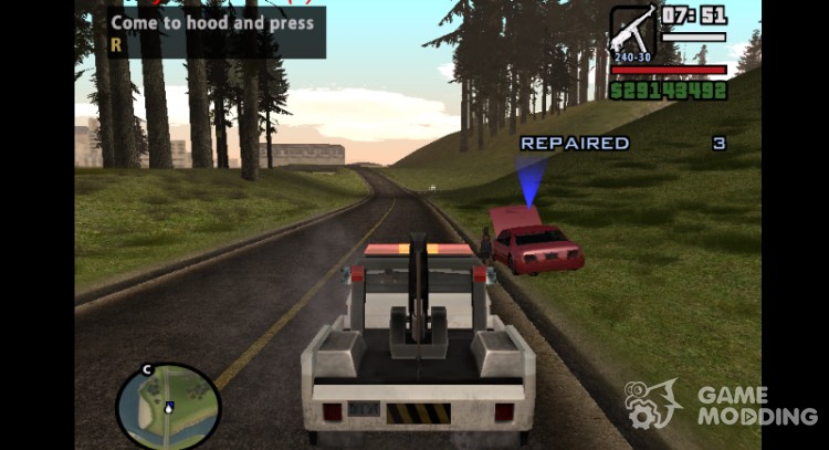 Работа автомеханика 1.0 для GTA San Andreas