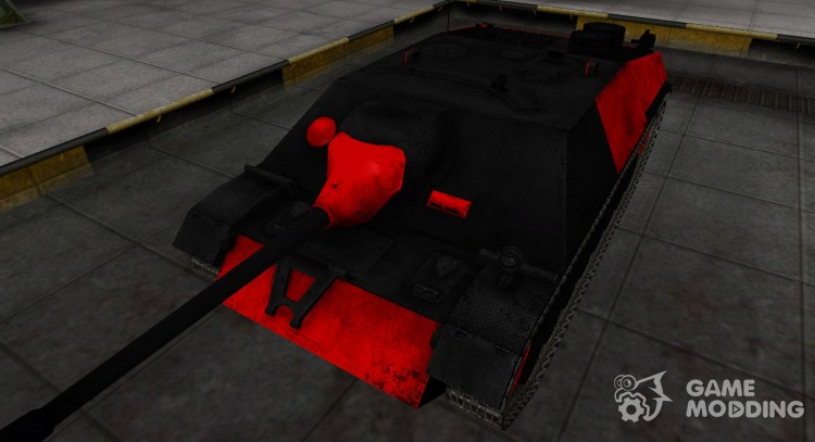 Negro y rojo de la zona de ruptura JagdPz IV para World Of Tanks