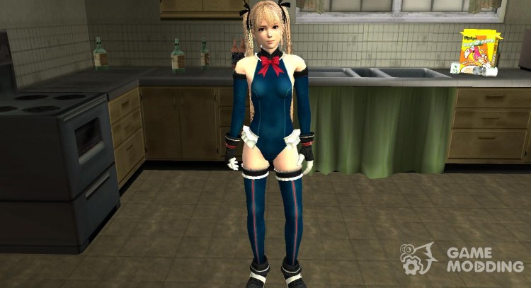 Dead Or Alive Ultimate 5 Marie Rose Swimsuit Blue for GTA San Andreas