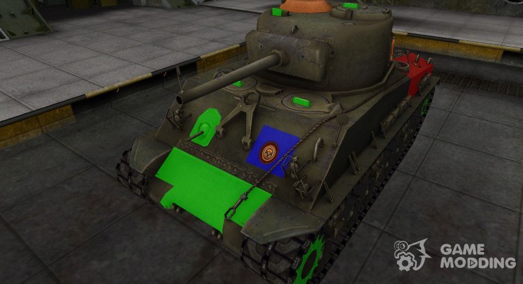 Качественный скин для M4A2E4 Sherman для World Of Tanks