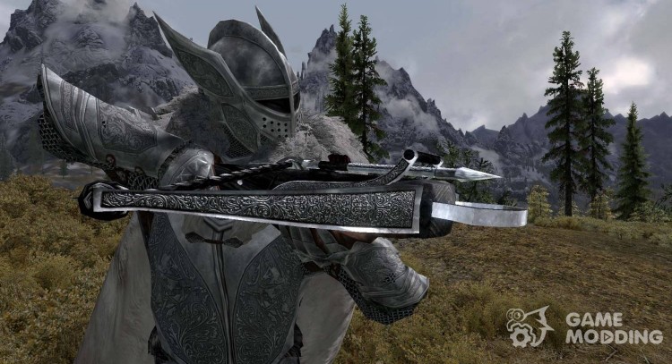 Knight's silver crossbow in HD for TES V: Skyrim