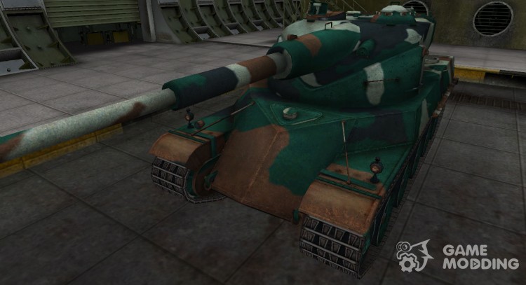 French bluish skin for AMX 50120 for World Of Tanks