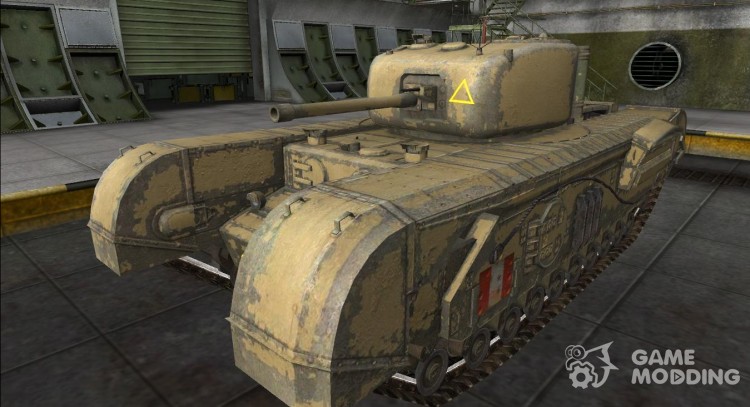 The skin for the Churchill VII for World Of Tanks