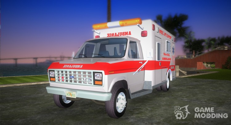 Ford Econoline 1986 Ambulance para GTA Vice City