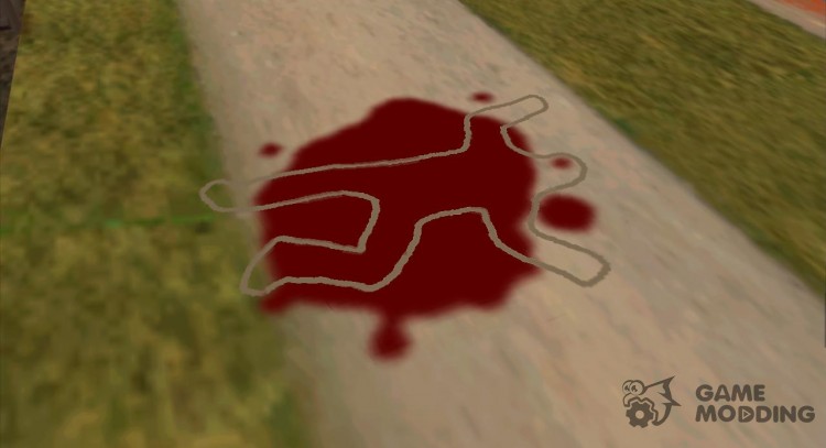 Dead bodies lead round chalk as in GTA VC for GTA San Andreas