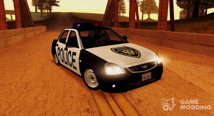 Lada Priora POLICE for GTA San Andreas