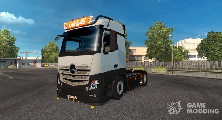 Mercedes Actros MP4 LaG Logistic Skin para Euro Truck Simulator 2