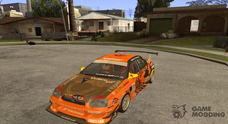 Subaru Impreza WRX D1 Yukes equipo naranja para GTA San Andreas