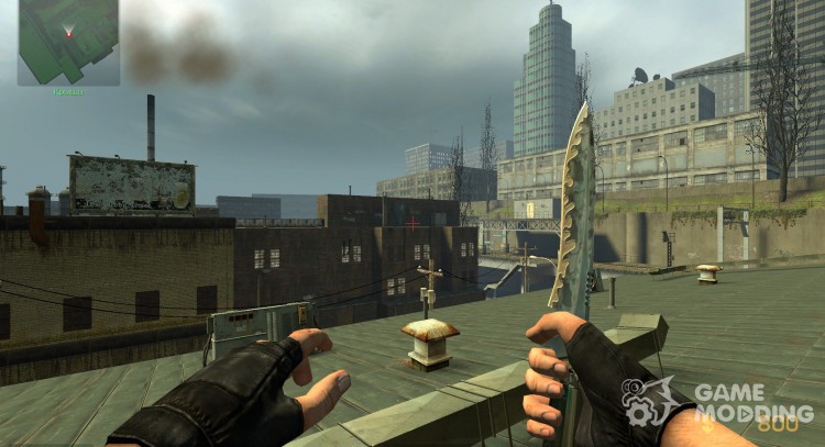 Стекло - металлический нож для Counter-Strike Source
