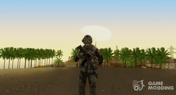 CoD MW3 Russian Military LMG Black для GTA San Andreas