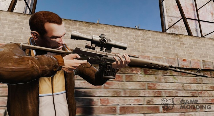 Dragunov sniper rifle v1 for GTA 4