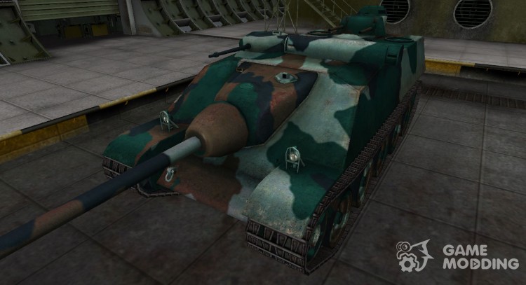 Французкий синеватый скин для AMX AC Mle. 1948 для World Of Tanks