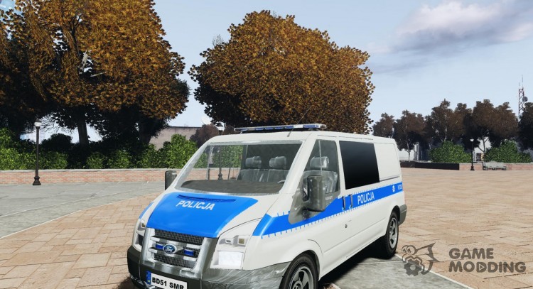 Ford tránsito policía Polaco para GTA 4