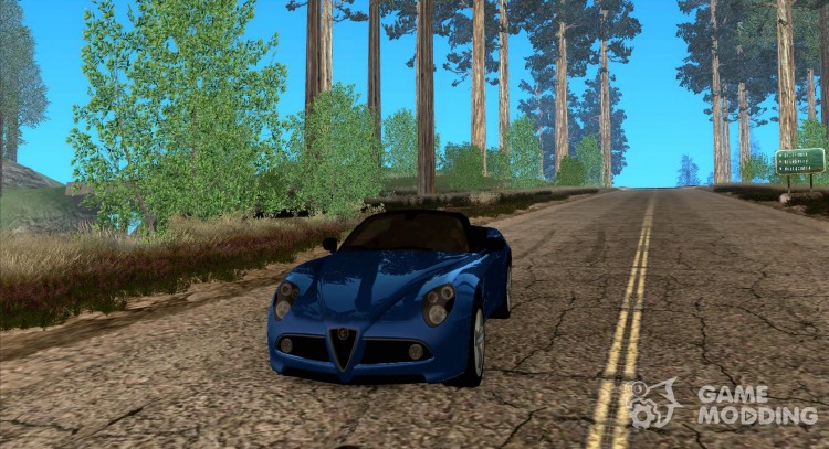 Alfa Romeo 8C Spider для GTA San Andreas