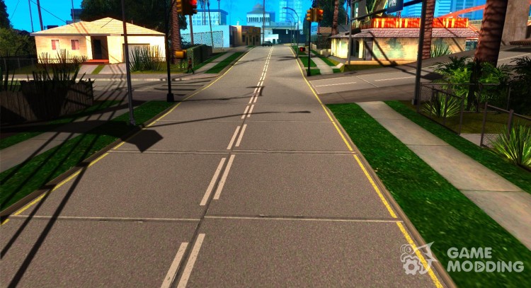 Бетонные дороги Лос-Сантос Beta для GTA San Andreas