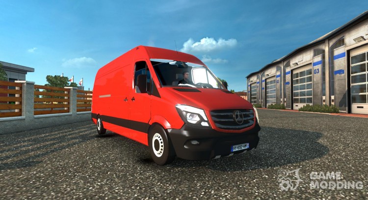 Mercedes Sprinter Long 2015 Beta V0.6 for Euro Truck Simulator 2